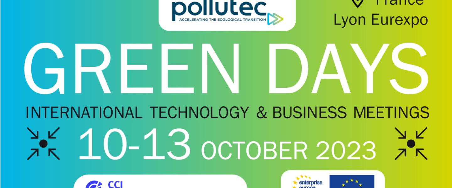 Encart Green Days édition 2023 du 10 au 13 octobre